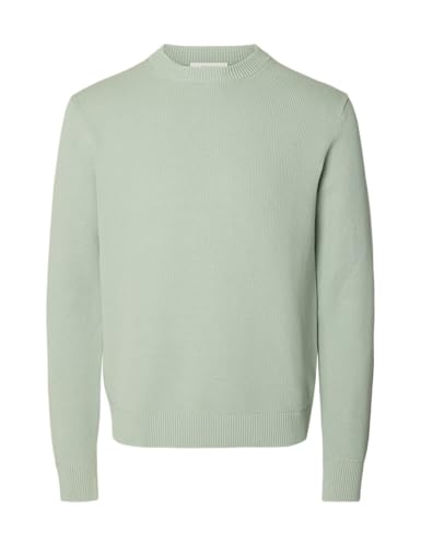 SELECTED MEN Herren Slhdane Ls Knit Structure Crew Neck Noos, Aqua Gray, XX-Large SELECTED MEN Herren Slhdane Ls Knit Structure Crew Neck Noos, Aqua Gray, XX-Large von SELECTED MEN
