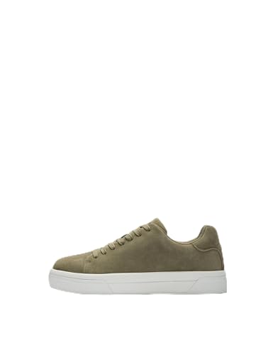 SELECTED MEN Herren Slhdavid Chunky Suede Sneaker 2.0 Noos, Deep Lichen Green, 44 EU von SELECTED MEN