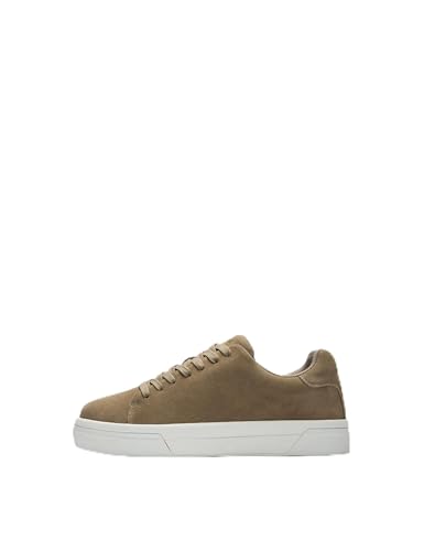SELECTED MEN Herren Slhdavid Chunky Suede Sneaker 2.0 Noos, Greige, 40 EU von SELECTED MEN