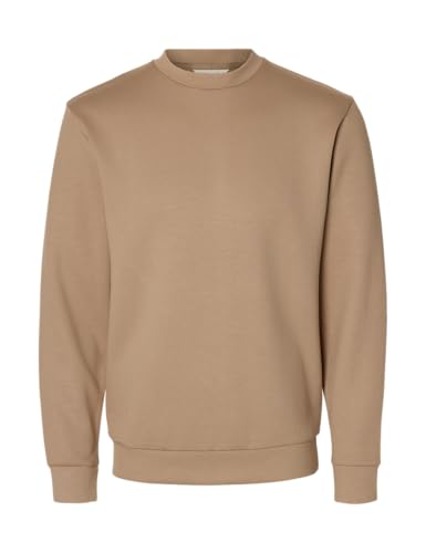 SELECTED MEN Herren Slhemanuel Soft Crew Neck Sweat Noos, Savannah Tan, XXL SELECTED MEN Herren Slhemanuel Soft Crew Neck Sweat Noos, Savannah Tan, XXL von SELECTED MEN