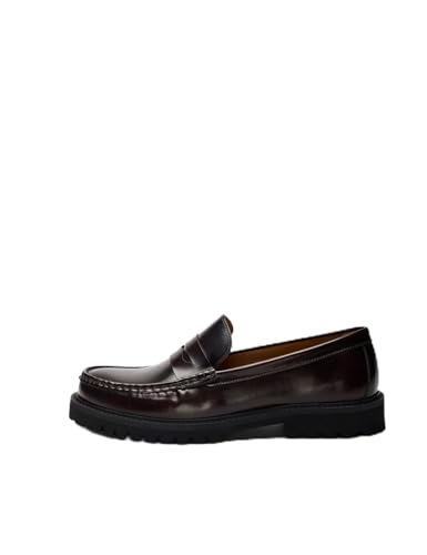 SELECTED MEN Herren Slhhugo Leather Plain Penny Loafer, Demitasse, 41 EU von SELECTED MEN