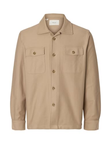 SELECTED MEN Herren Slholiver Sweat Overshirt Noos, Savannah Tan, XXL SELECTED MEN Herren Slholiver Sweat Overshirt Noos, Savannah Tan, XXL von SELECTED MEN