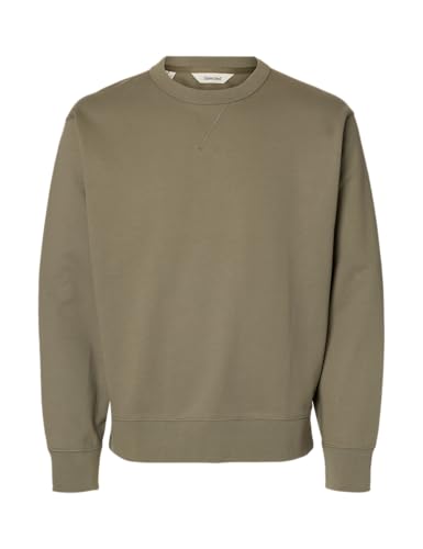 SELECTED MEN Herren Slhrelaxluke Ls Sweat Crew Neck, Vetiver, XXL SELECTED MEN Herren Slhrelaxluke Ls Sweat Crew Neck, Vetiver, XXL von SELECTED MEN