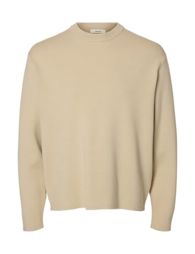 SELECTED MEN Herren Slhteller Fn Relaxed Crew Neck Noos, Oatmeal, XX-Large SELECTED MEN Herren Slhteller Fn Relaxed Crew Neck Noos, Oatmeal, XX-Large von SELECTED MEN