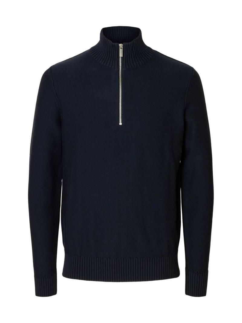 SELECTED MEN - SLHAXEL LS KNIT HALF ZIP sky captain - Gr. - L von SELECTED MEN