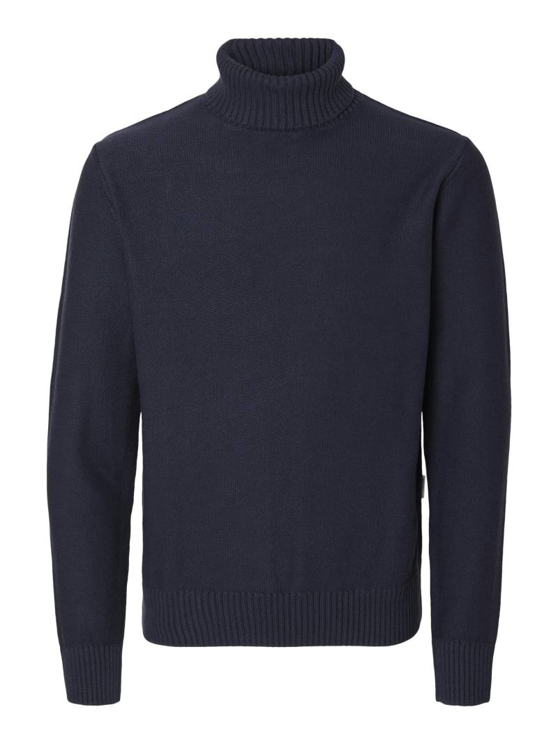 SELECTED MEN - SLHAXEL LS KNIT ROLL NECK NOOS sky captain - Gr. - XL von SELECTED MEN