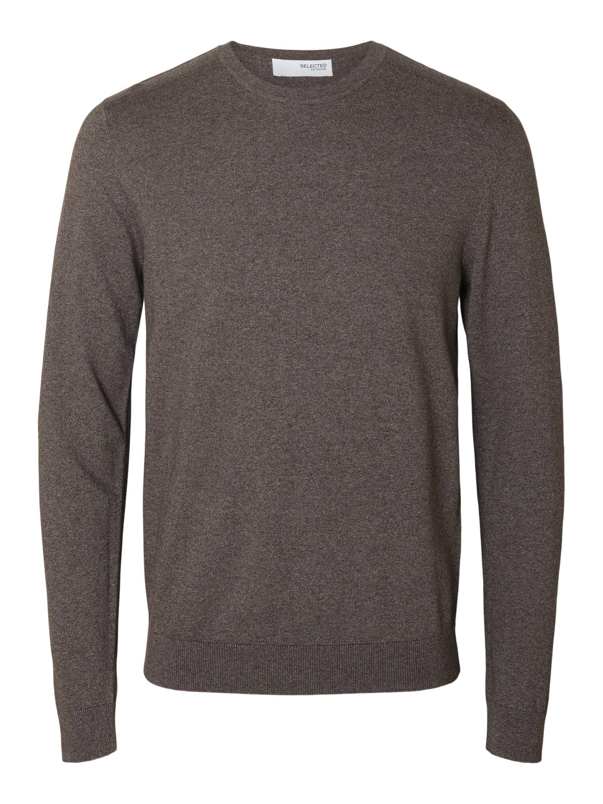 SELECTED MEN - SLHBERG CREW NECK NOOS morel - Gr. - XXL von SELECTED MEN