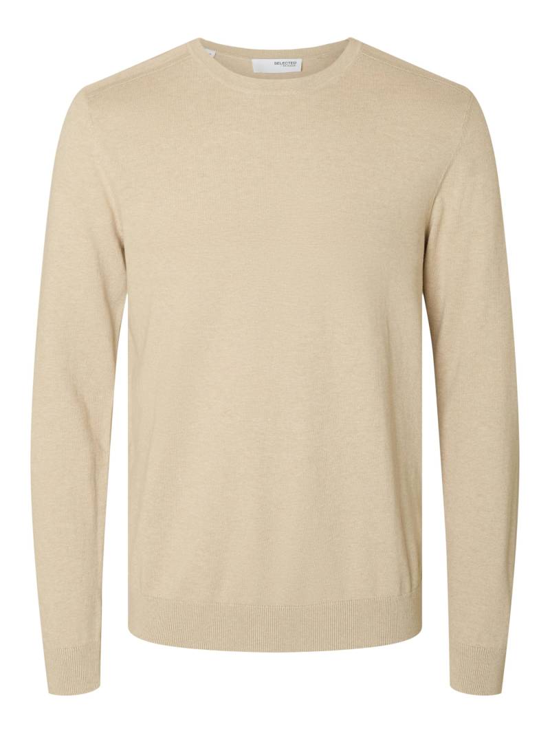 SELECTED MEN - SLHBERG CREW NECK NOOS oatmeal - Gr. - L von SELECTED MEN