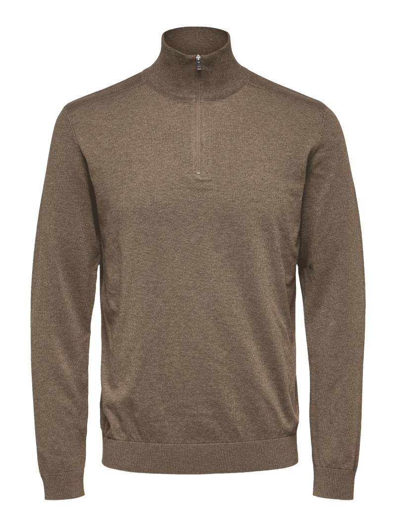 SELECTED MEN - SLHBERG LS HALF ZIP NOOS - Gr. - M von SELECTED MEN