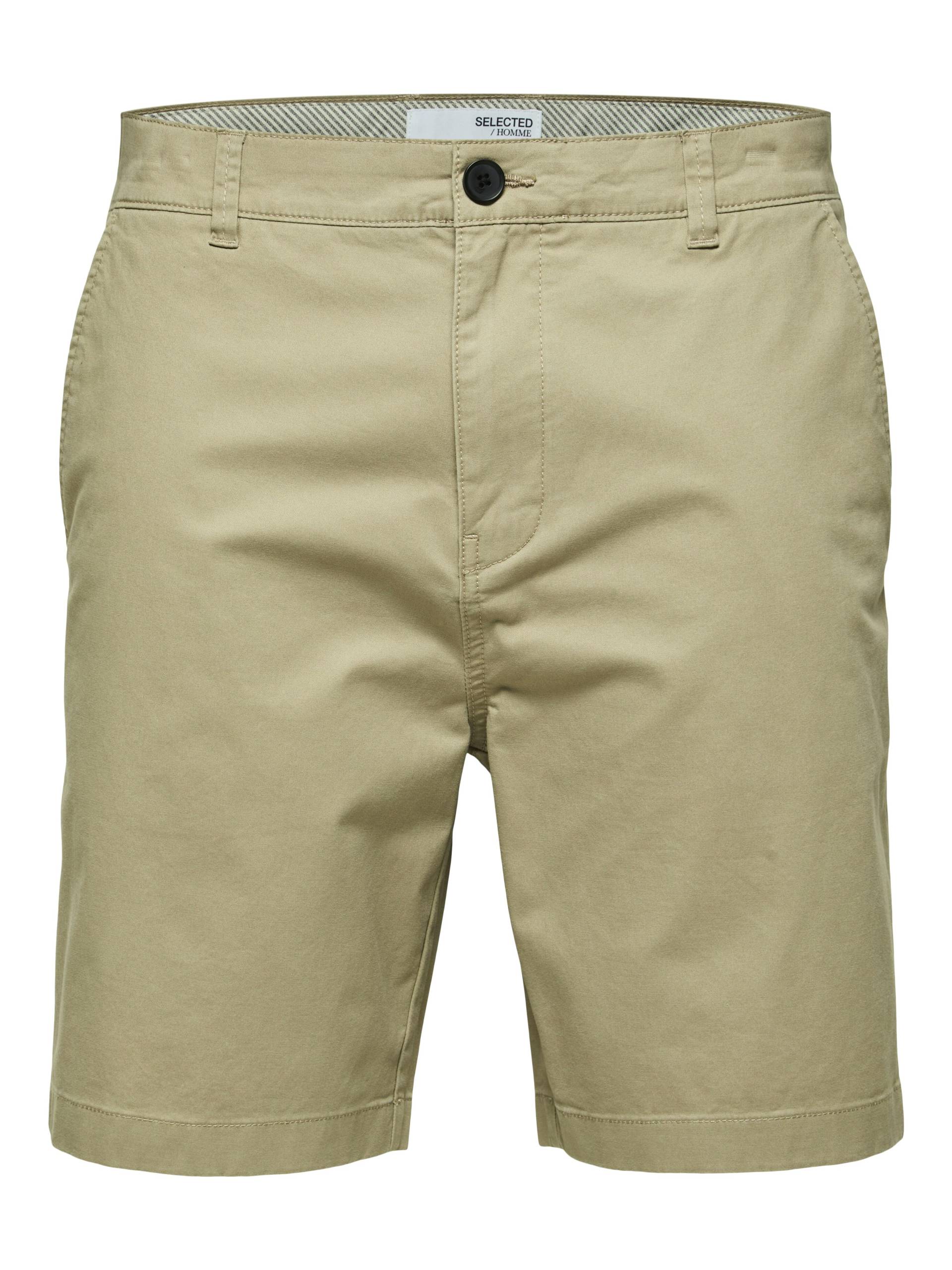 SELECTED MEN - SLHCOMFORT-HOMME FLEX SHORTS W NOOS chinchilla - Gr. - XXL von SELECTED MEN