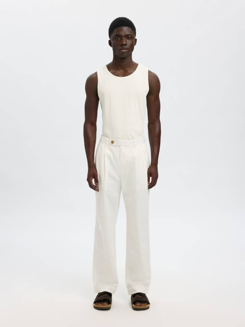 SELECTED MEN - SLHDEAN RIB TANKTOP egret - Gr. - M von SELECTED MEN