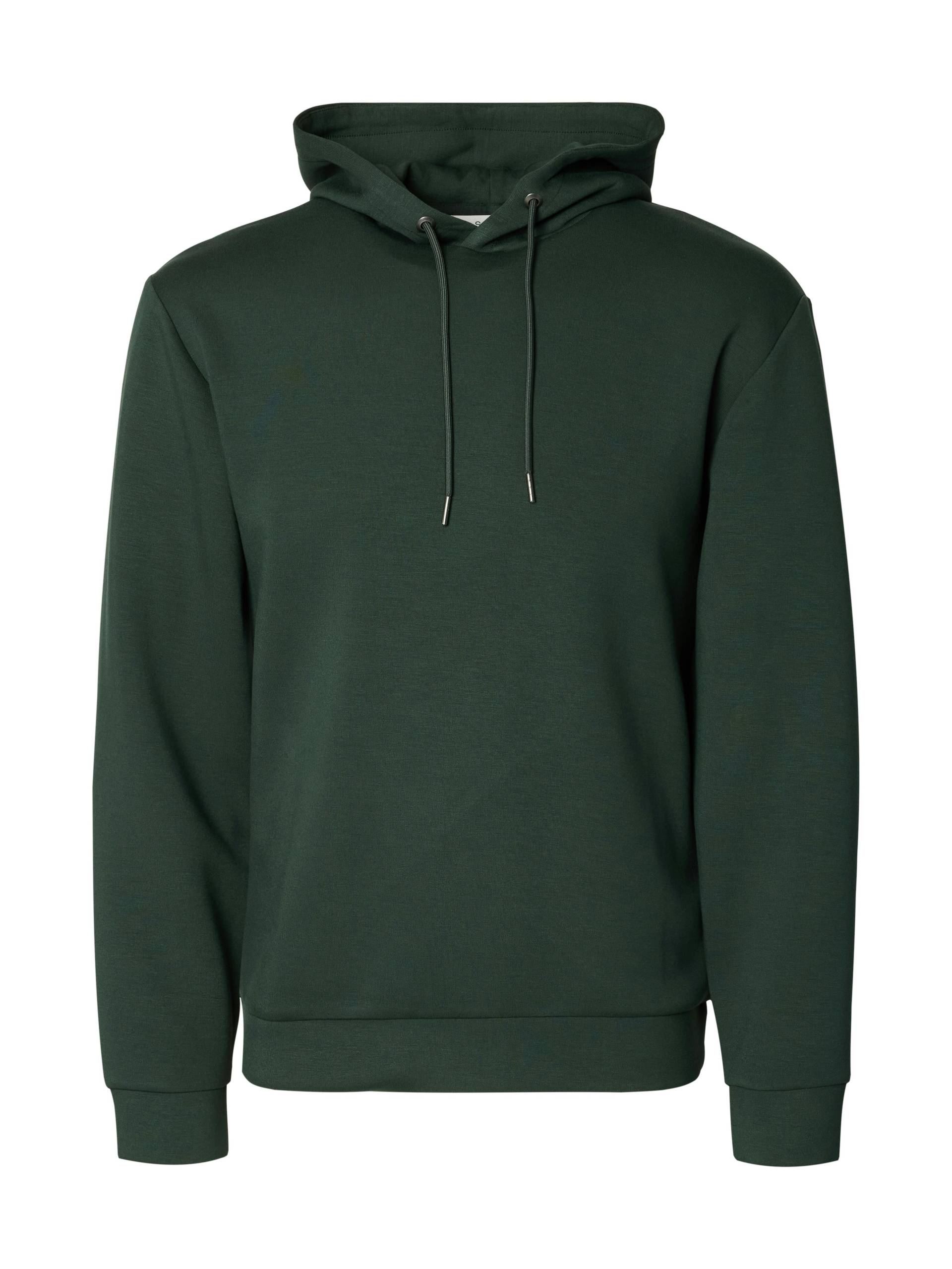 SELECTED MEN - SLHEMANUEL SOFT HOOD SWEAT NOOS deep forest - Gr. - M von SELECTED MEN