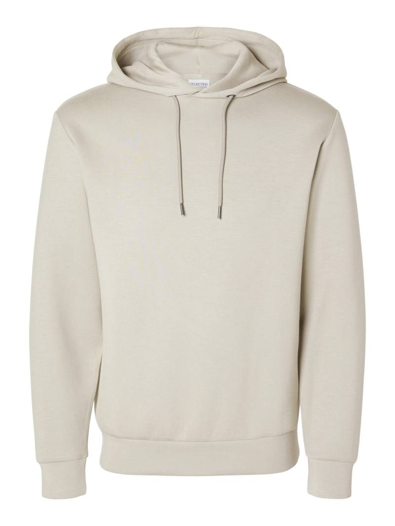 SELECTED MEN - SLHEMANUEL SOFT HOOD SWEAT NOOS pure cashmere - Gr. - L von SELECTED MEN