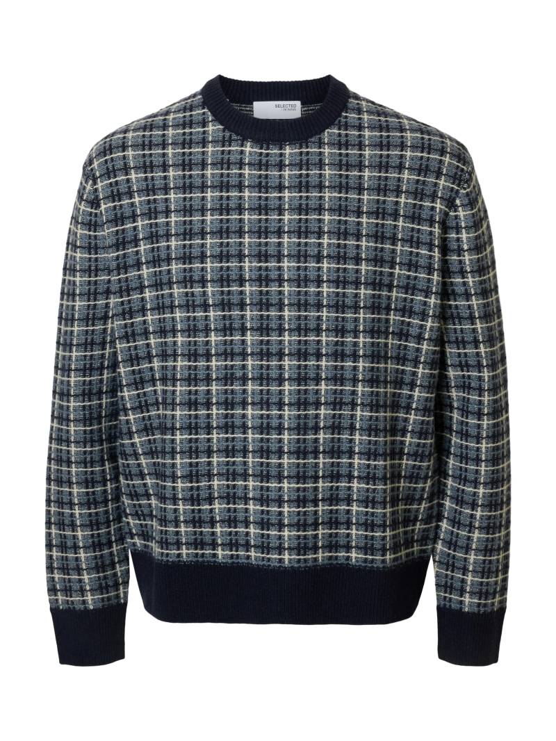 SELECTED MEN - SLHMIKOLAS LS KNIT RELAXED CREW NECK sky captain - Gr. - S von SELECTED MEN