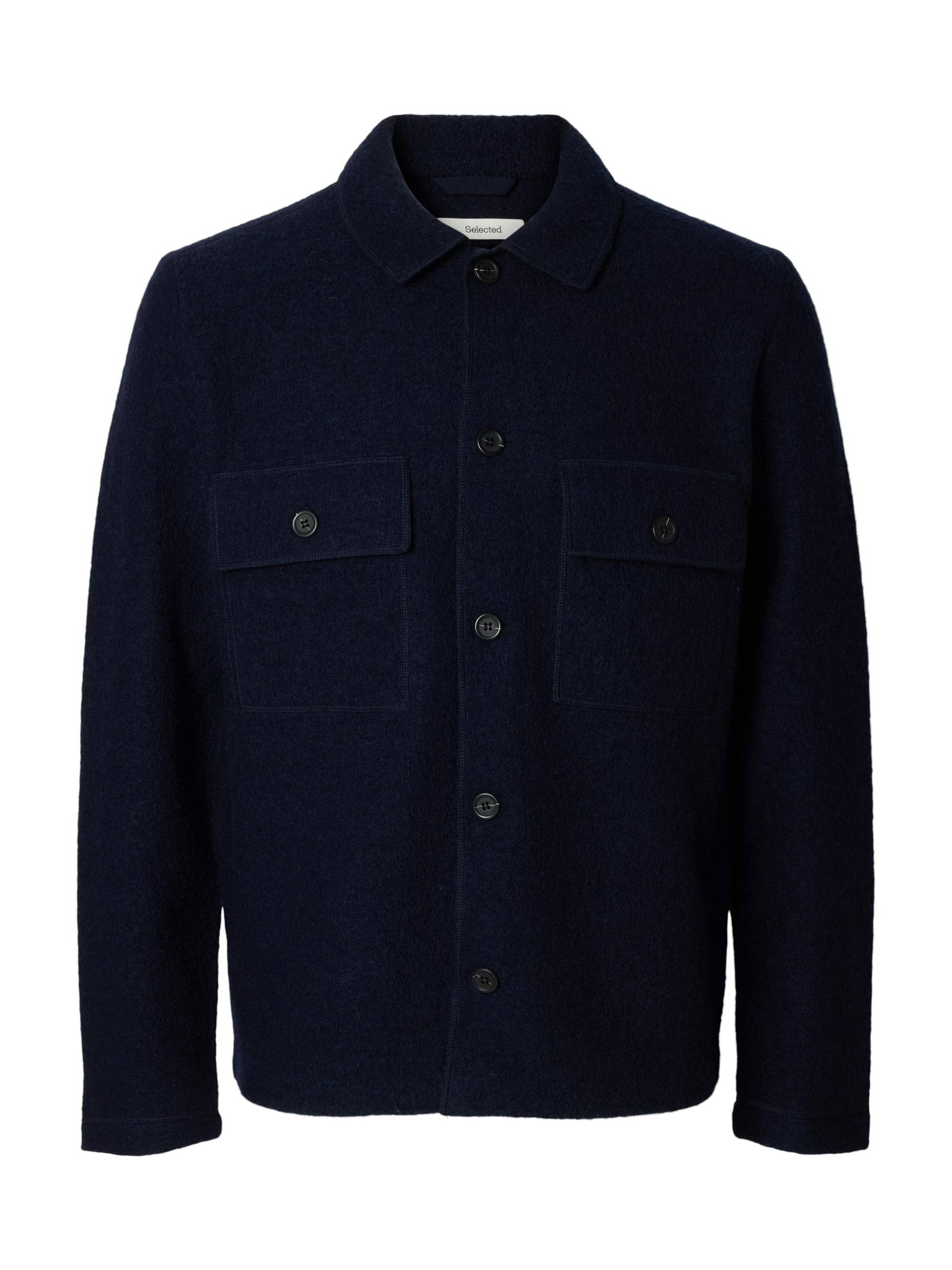 SELECTED MEN - SLHNEALY LS KNIT WORKWEAR CARDIGAN NOOS sky captain - Gr. - L von SELECTED MEN