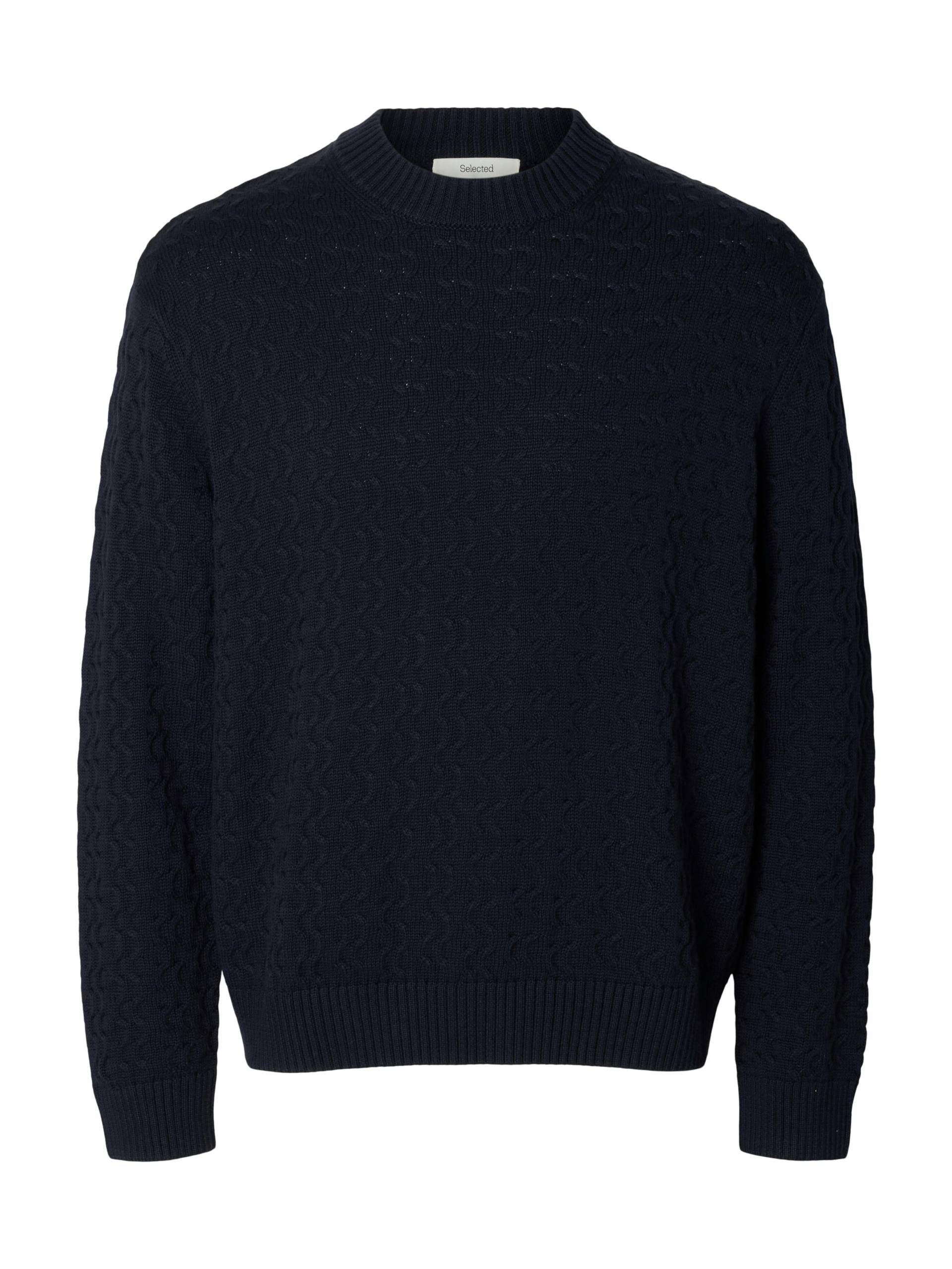 SELECTED MEN - SLHPHILIP LS KNIT RELAXED CREW NECK sky captain - Gr. - XXL von SELECTED MEN