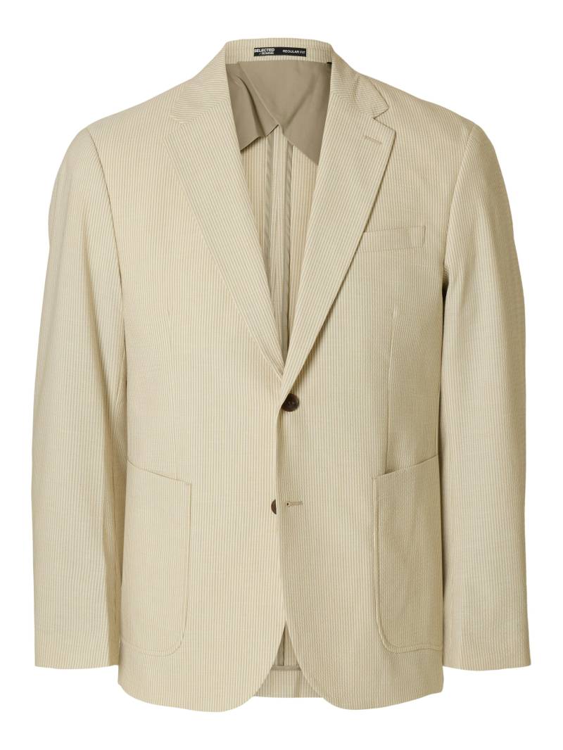 SELECTED MEN - SLHREG-YALE SEERSUCKER BLZ sand - Gr. - 46 von SELECTED MEN