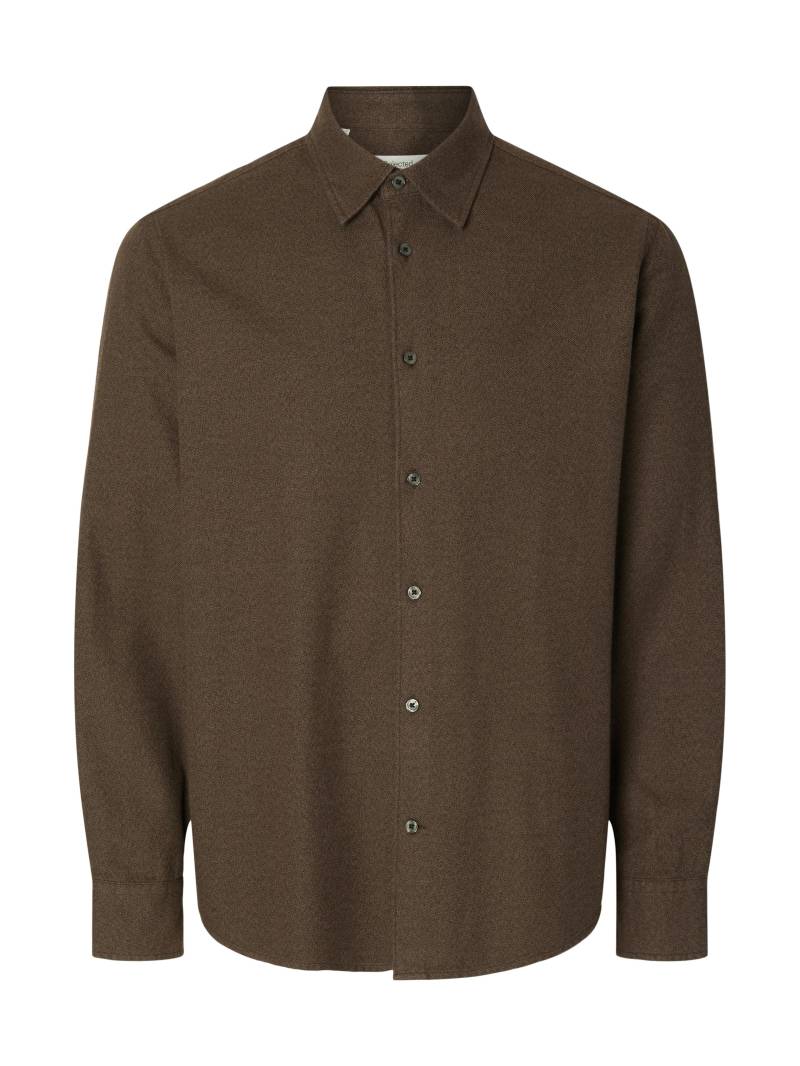 SELECTED MEN - SLHREGNOAH BRUSHED TWIST SHIRT LS NOOS - Gr. - XL von SELECTED MEN
