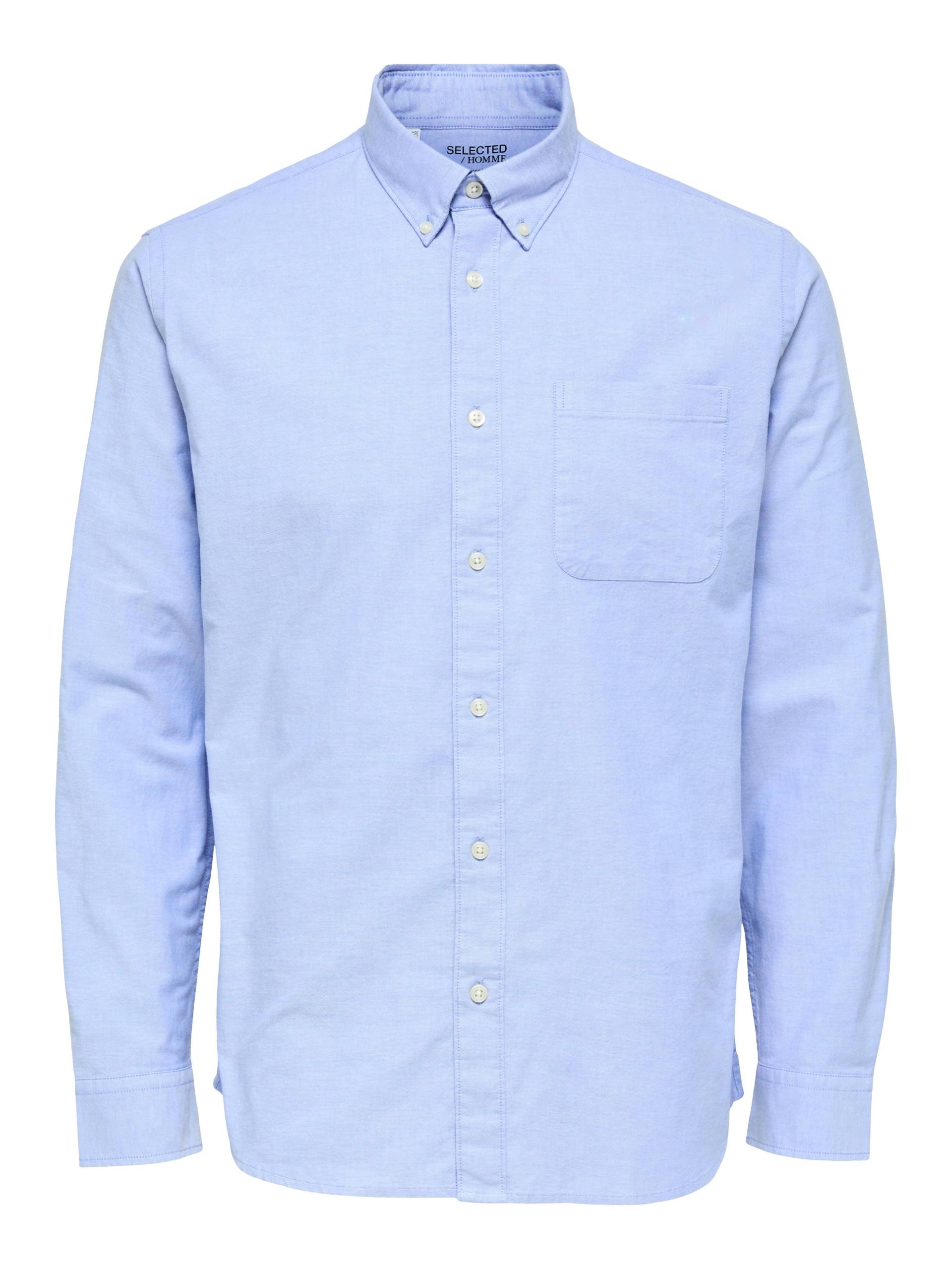 SELECTED MEN - SLHREGRICK-OX SHIRT LS NOOS light blue - Gr. - M von SELECTED MEN