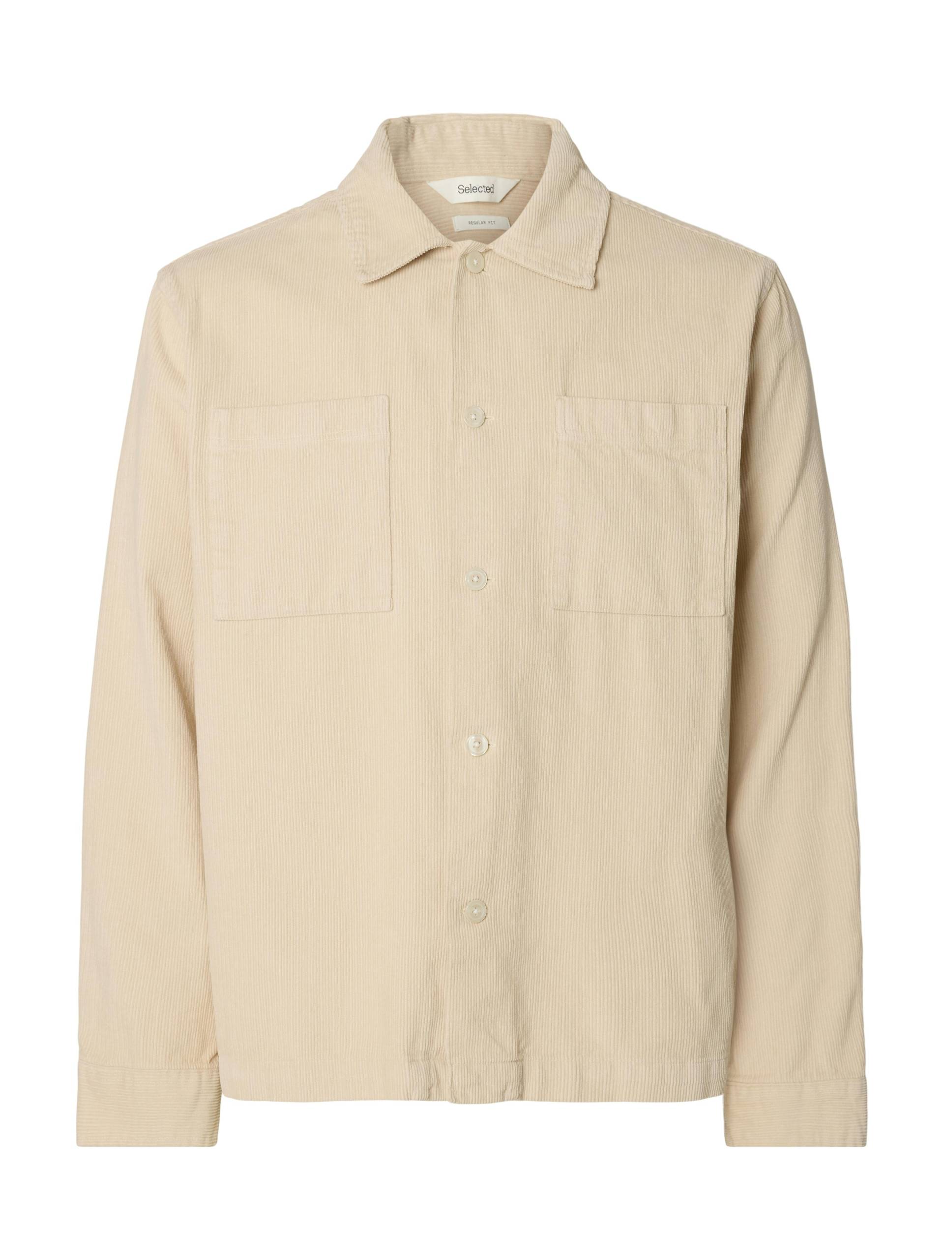 SELECTED MEN - SLHREGTATE CORD OVERSHIRT oatmeal - Gr. - XXL von SELECTED MEN