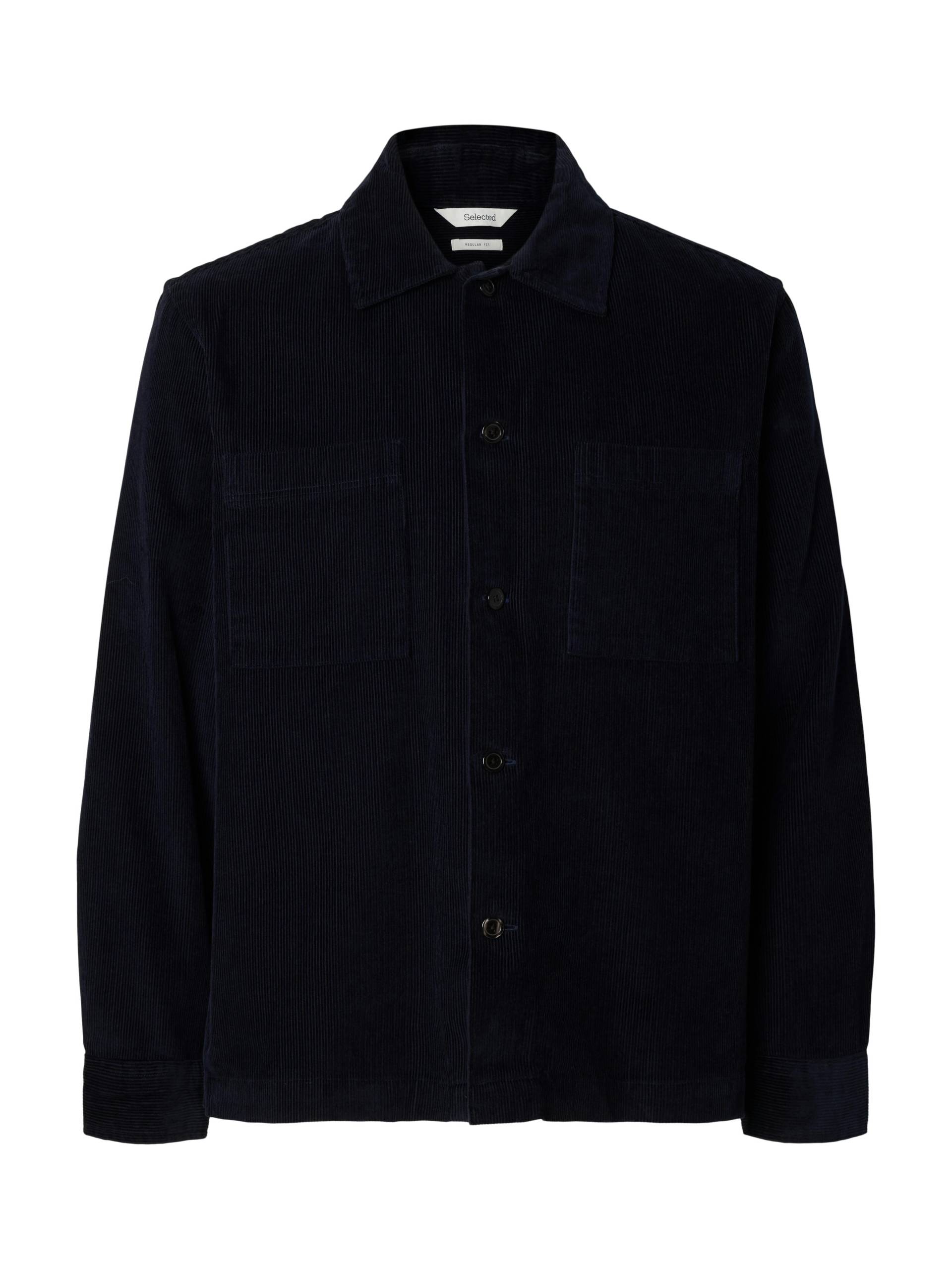 SELECTED MEN - SLHREGTATE CORD OVERSHIRT sky captain - Gr. - XL von SELECTED MEN