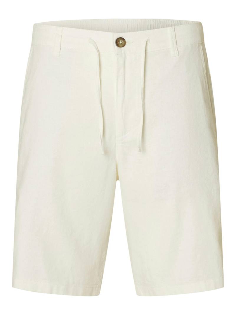 SELECTED MEN - SLHREGULAR-BRODY LINEN BLD SHORTS NOOS cloud dancer - Gr. - XL von SELECTED MEN