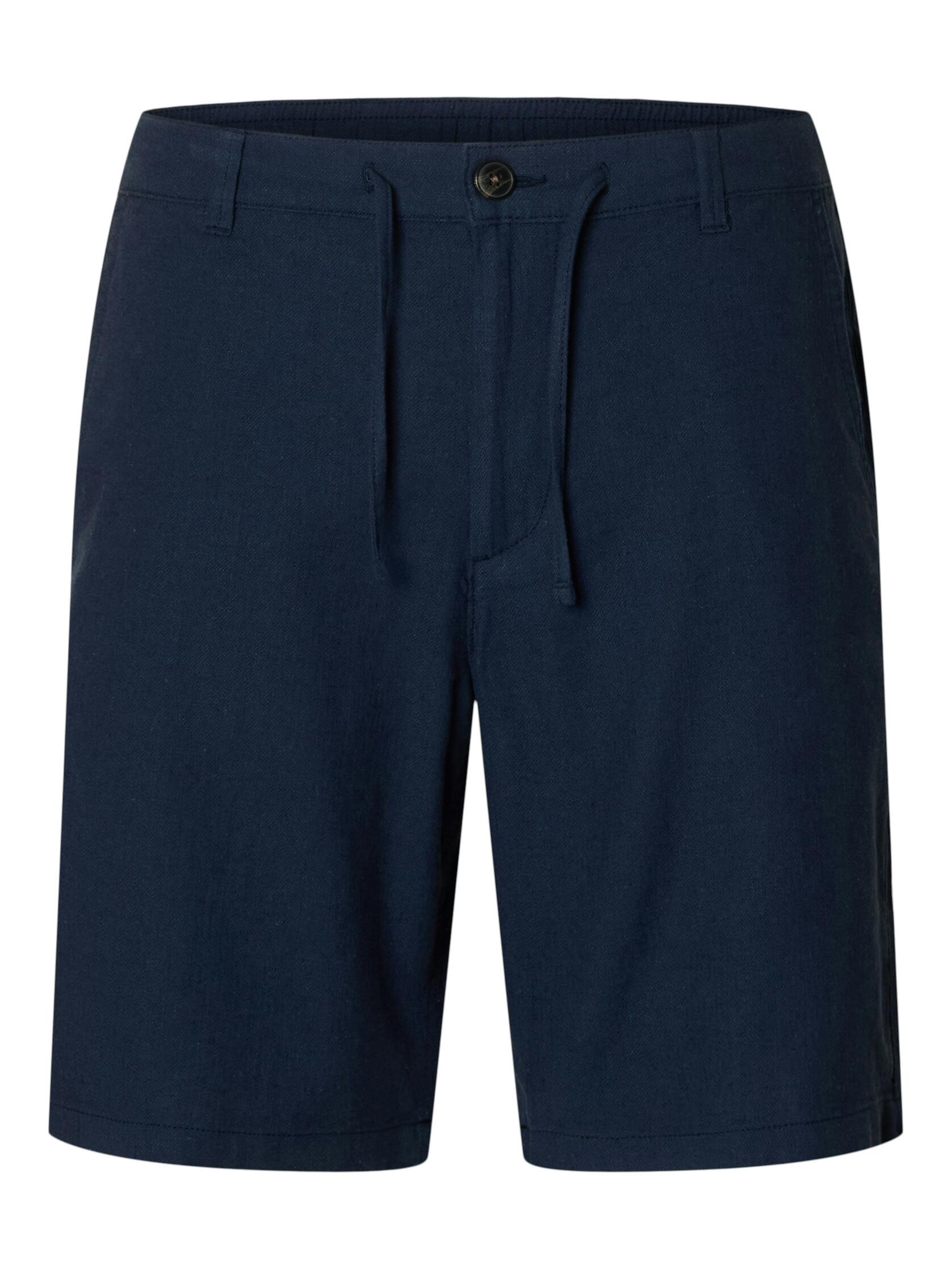SELECTED MEN - SLHREGULAR-BRODY LINEN BLD SHORTS NOOS dark sapphire - Gr. - L von SELECTED MEN