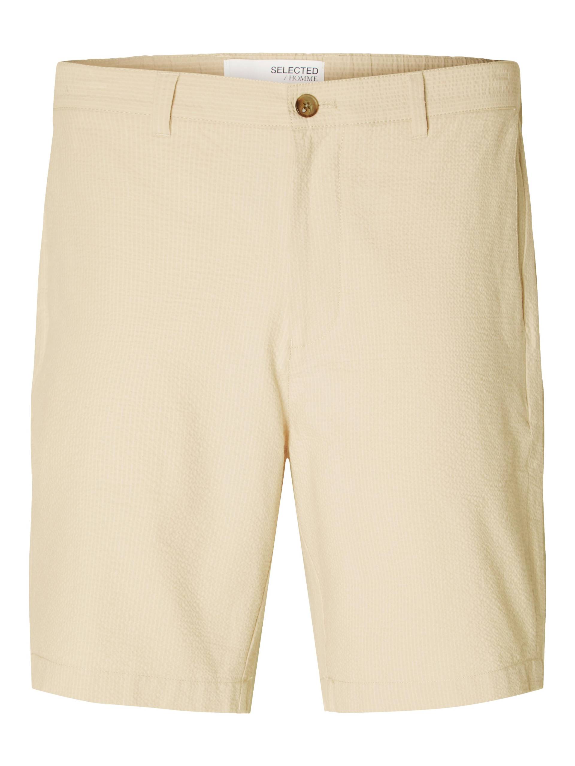 SELECTED MEN - SLHREGULAR-KARL SEERSUCKER SHORTS NOOS oatmeal - Gr. - S von SELECTED MEN