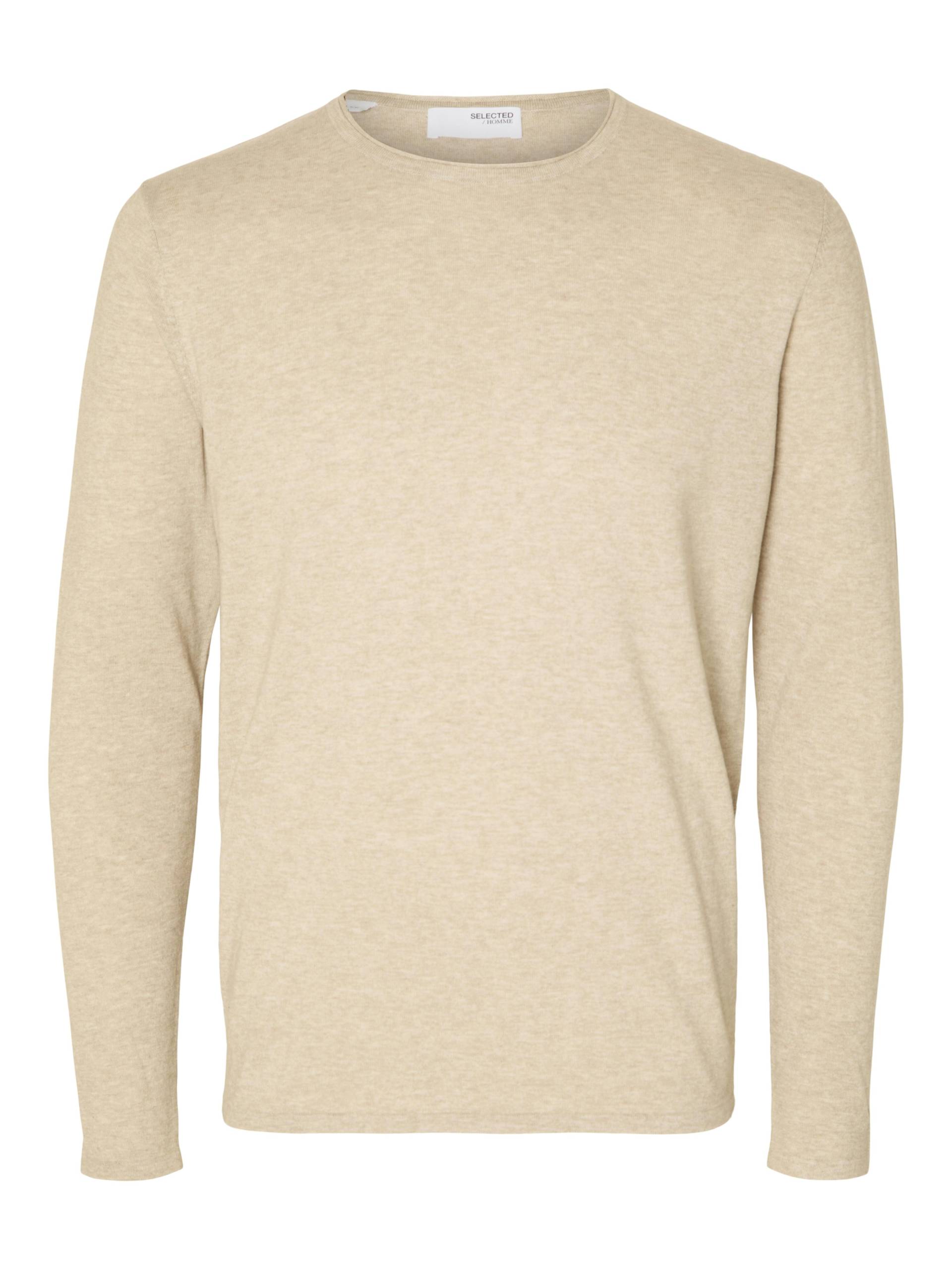 SELECTED MEN - SLHROME LS KNIT CREW NECK NOOS pure cashmere - Gr. - XXL von SELECTED MEN