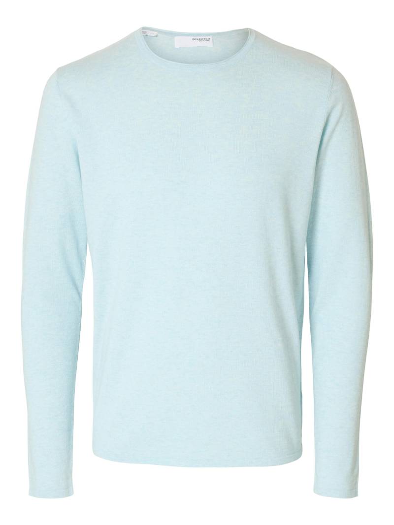 SELECTED MEN - SLHROME LS KNIT CREW NECK NOOS winter sky - Gr. - XXL von SELECTED MEN