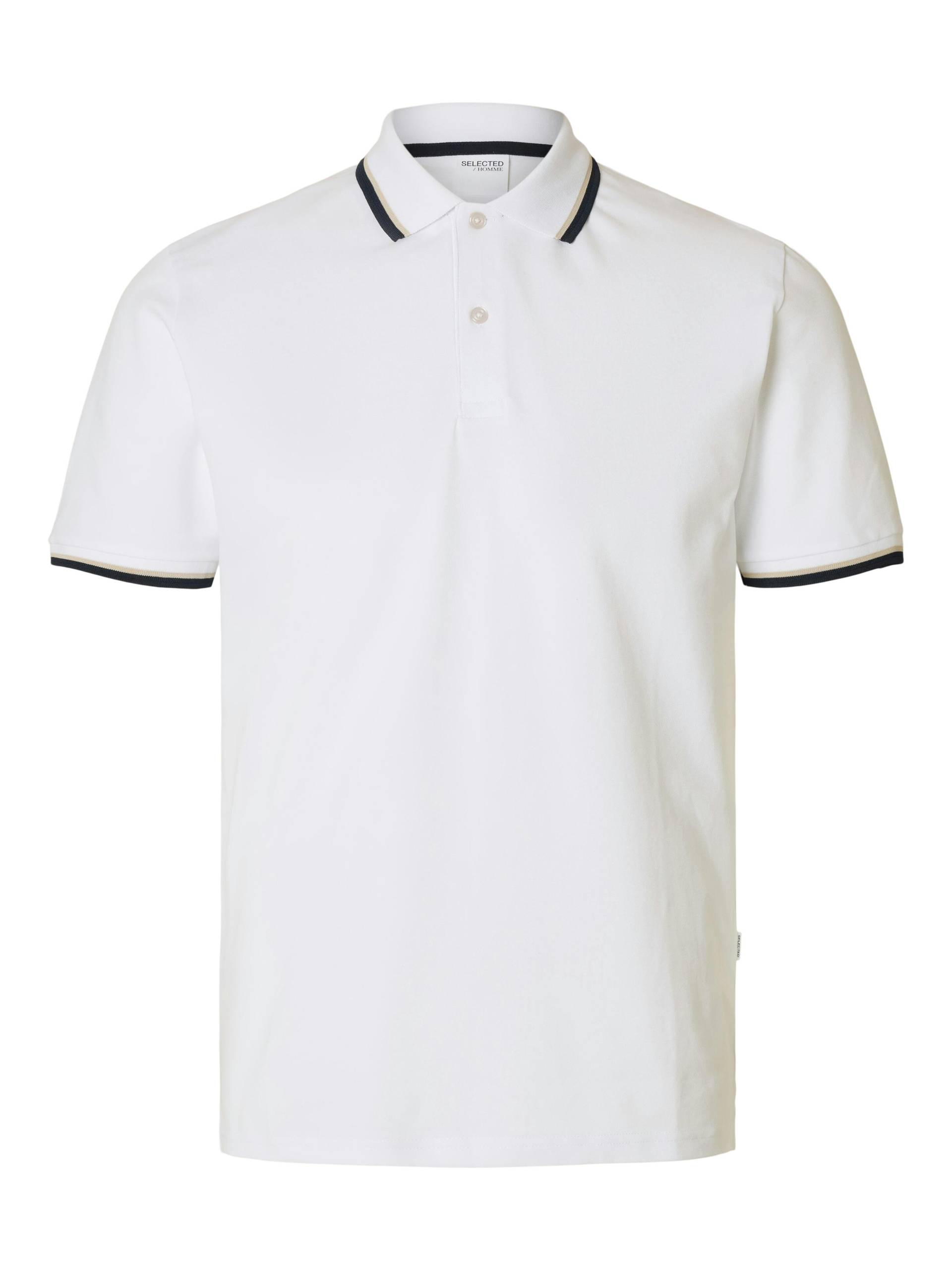 SELECTED MEN - SLHSLIM-ATLAS SPORT SS POLO NOOS bright white - Gr. - M von SELECTED MEN