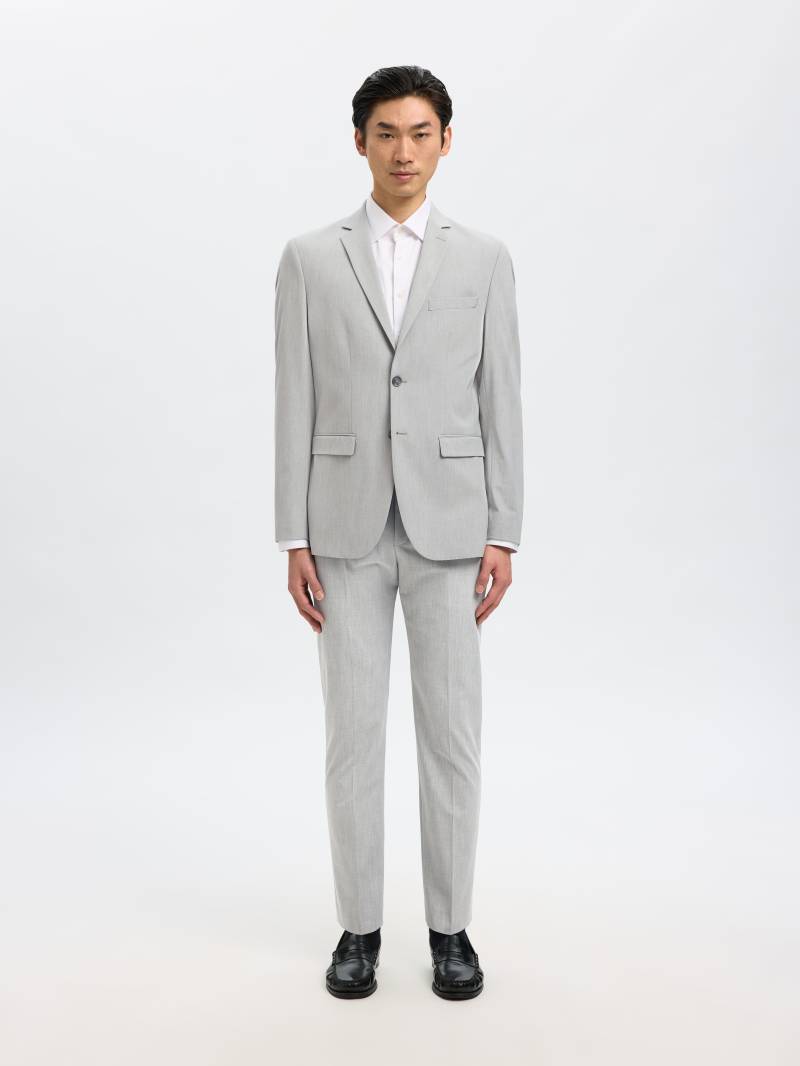 SELECTED MEN - SLHSLIM-LIAM BLZ FLEX NOOS light grey melange - Gr. - 46 von SELECTED MEN