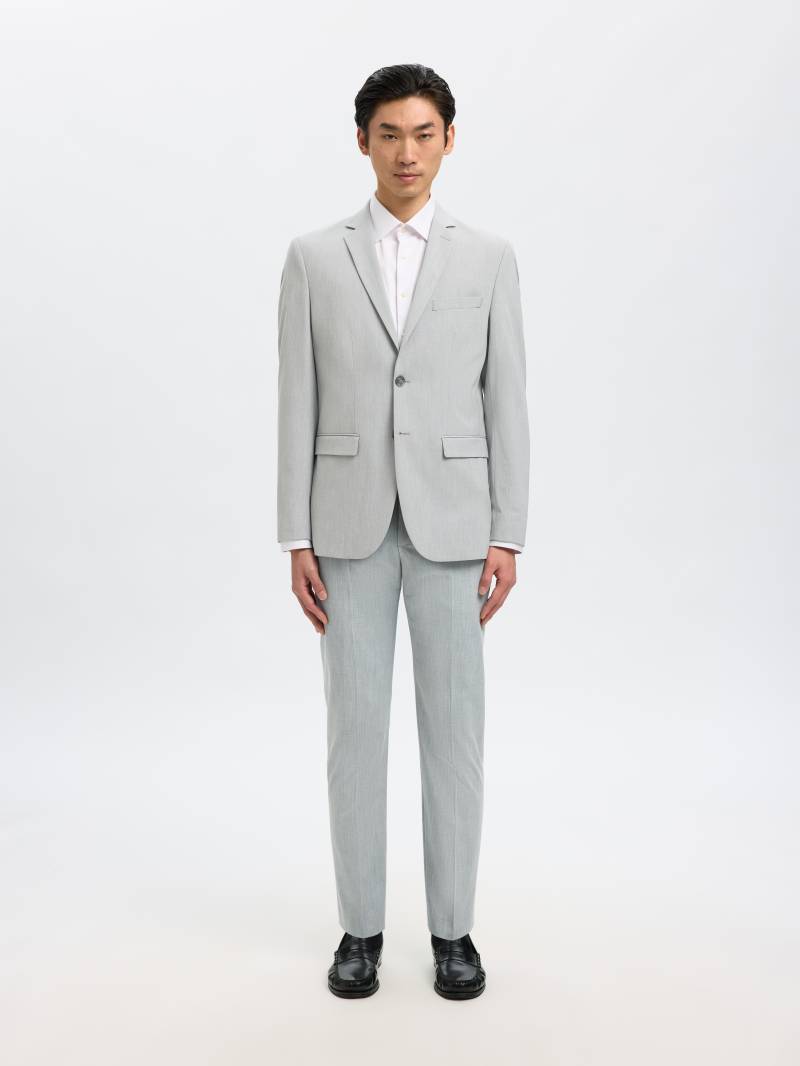 SELECTED MEN - SLHSLIM-LIAM TRS FLEX NOOS light grey melange - Gr. - 46 von SELECTED MEN