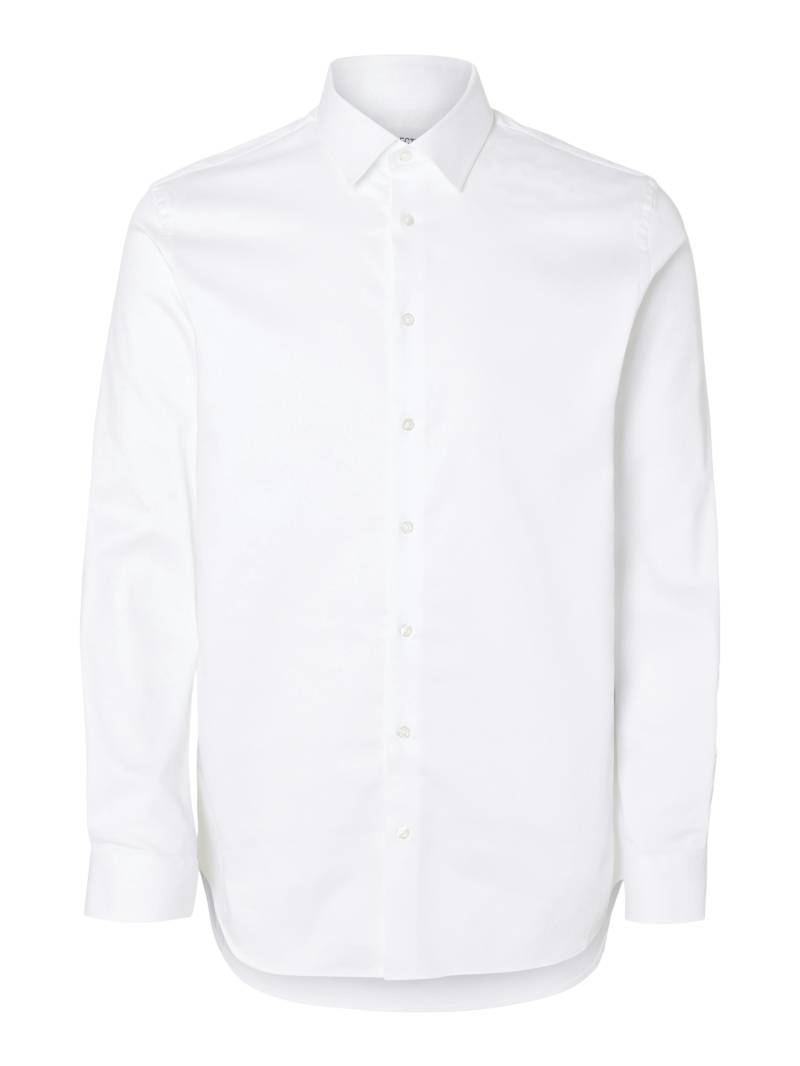 SELECTED MEN - SLHSLIM-PERFORMANCE SHIRT LS NOOS bright white - Gr. - L von SELECTED MEN