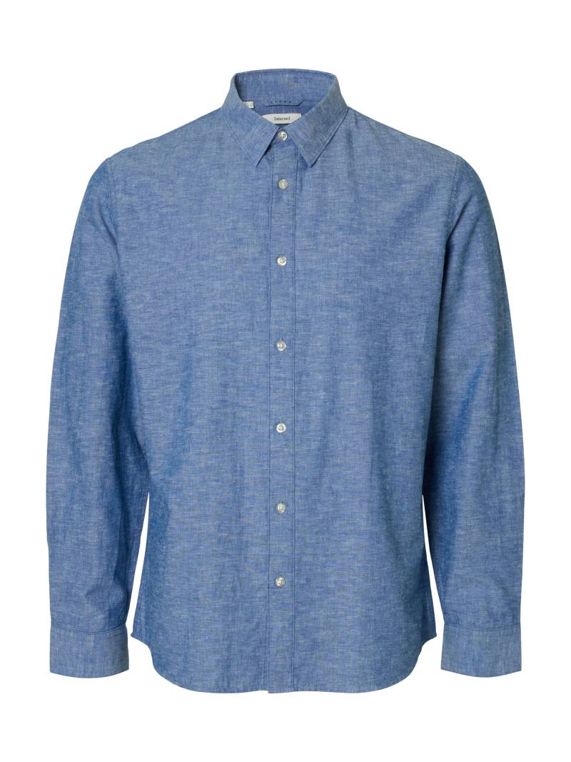 SELECTED MEN - SLHSLIM-SUN SHIRT LS NOOS medium blue denim - Gr. - M von SELECTED MEN