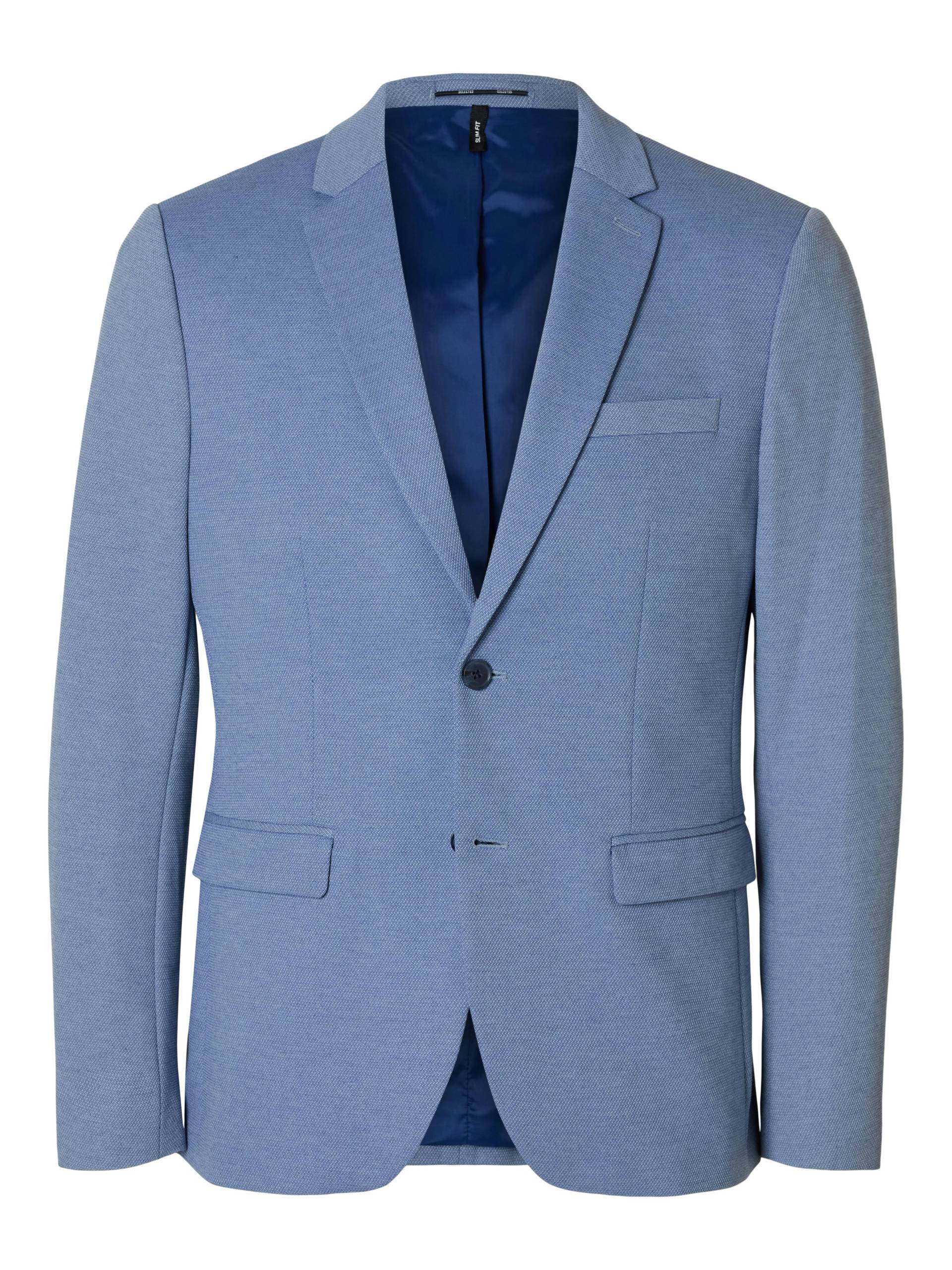 SELECTED MEN - SLHSLIMAITOR JERSEY STRUC BLZ FLEX NOOS light blue - Gr. - 48 von SELECTED MEN