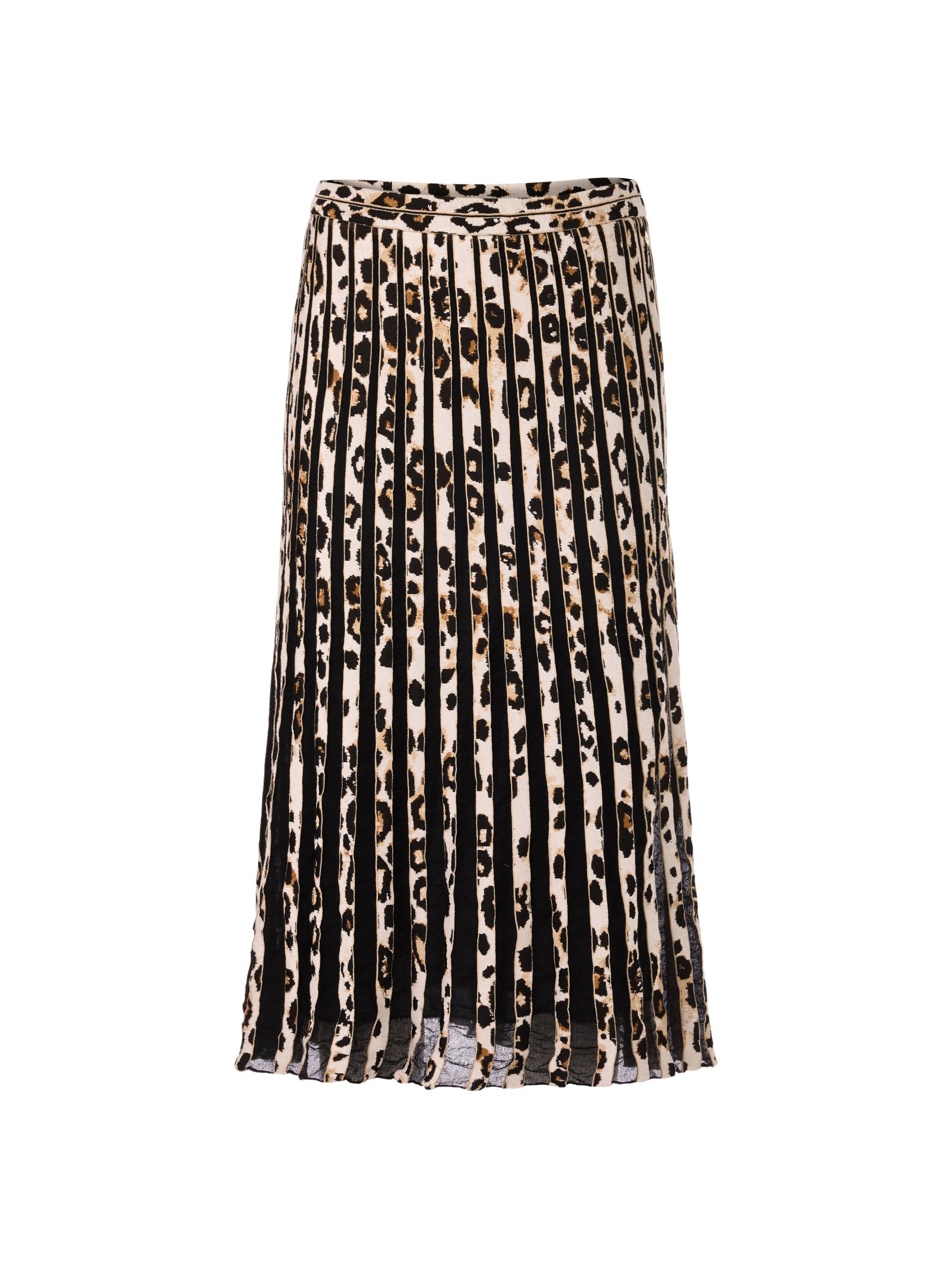 Marc Cain Collections - Leo-Print Maxirock Knitted in Germany soft cappuccino - Gr. - 42 von Marc Cain Collections