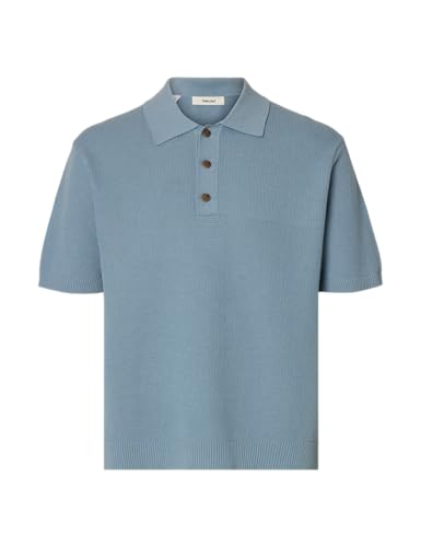 SELECTED MEN Slhdane Ss Knit Relaxed Polo Noos von SELECTED MEN