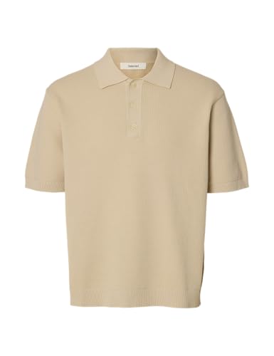 SELECTED MEN Slhdane Ss Knit Relaxed Polo Noos von SELECTED MEN