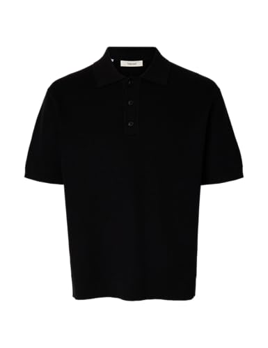 SELECTED MEN Slhdane Ss Knit Relaxed Polo Noos von SELECTED MEN