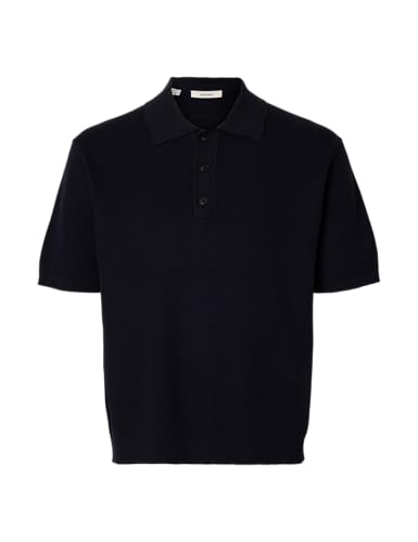 SELECTED MEN Slhdane Ss Knit Relaxed Polo Noos von SELECTED MEN