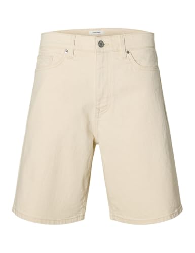 SELECTED MEN Slhreg Alex Ecru 704 Denim Short Noos von SELECTED MEN