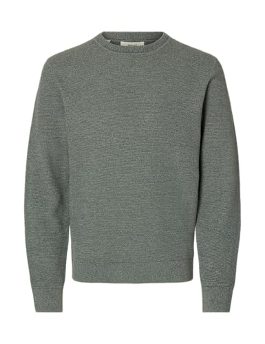 SELECTED MEN Slhross Ls Knit Structure Crew Neck Noos SELECTED MEN Slhross Ls Knit Structure Crew Neck Noos von SELECTED MEN