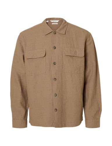 Slh-Leroy Linen Blend Overshirt Ls Noos Slh-Leroy Linen Blend Overshirt Ls Noos von SELECTED MEN