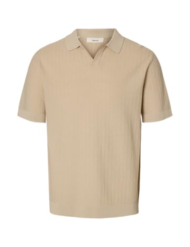 Slhmattis Ss Linen Blend Struc Open Polo Slhmattis Ss Linen Blend Struc Open Polo von SELECTED MEN