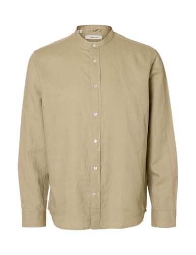 Slhregclay Linenblend Ls Shirt Band Noos Slhregclay Linenblend Ls Shirt Band Noos von SELECTED MEN