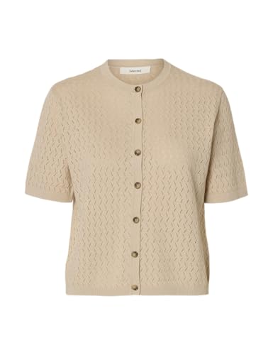 SELECTED WOMEN Damen Slfmattis 2/4 Linen Blend Cardigan Noos, Oatmeal, XL SELECTED WOMEN Damen Slfmattis 2/4 Linen Blend Cardigan Noos, Oatmeal, XL von SELECTED WOMEN
