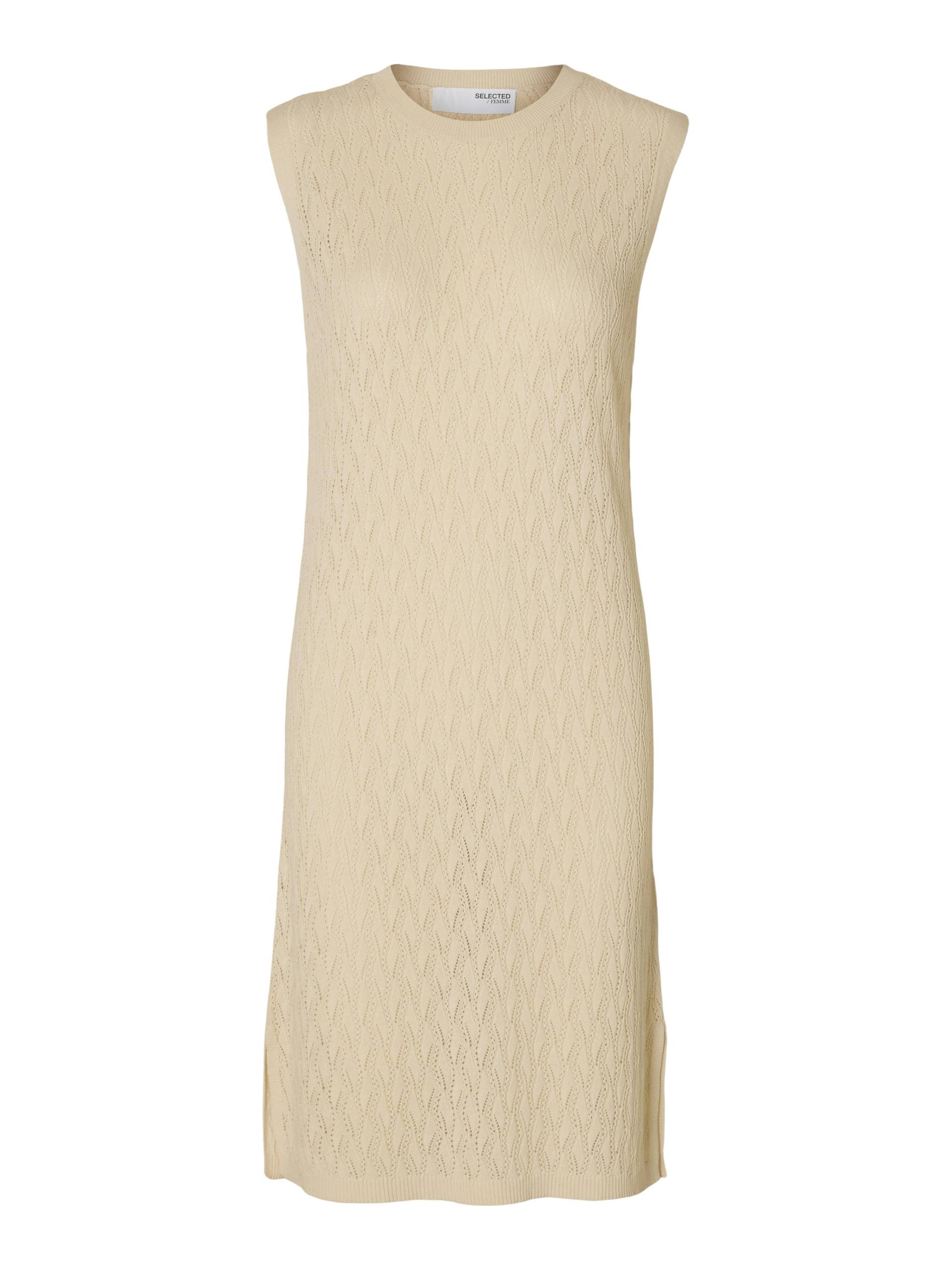 SELECTED WOMEN - SLFAGNY SL KNIT DRESS birch - Gr. - M von SELECTED WOMEN