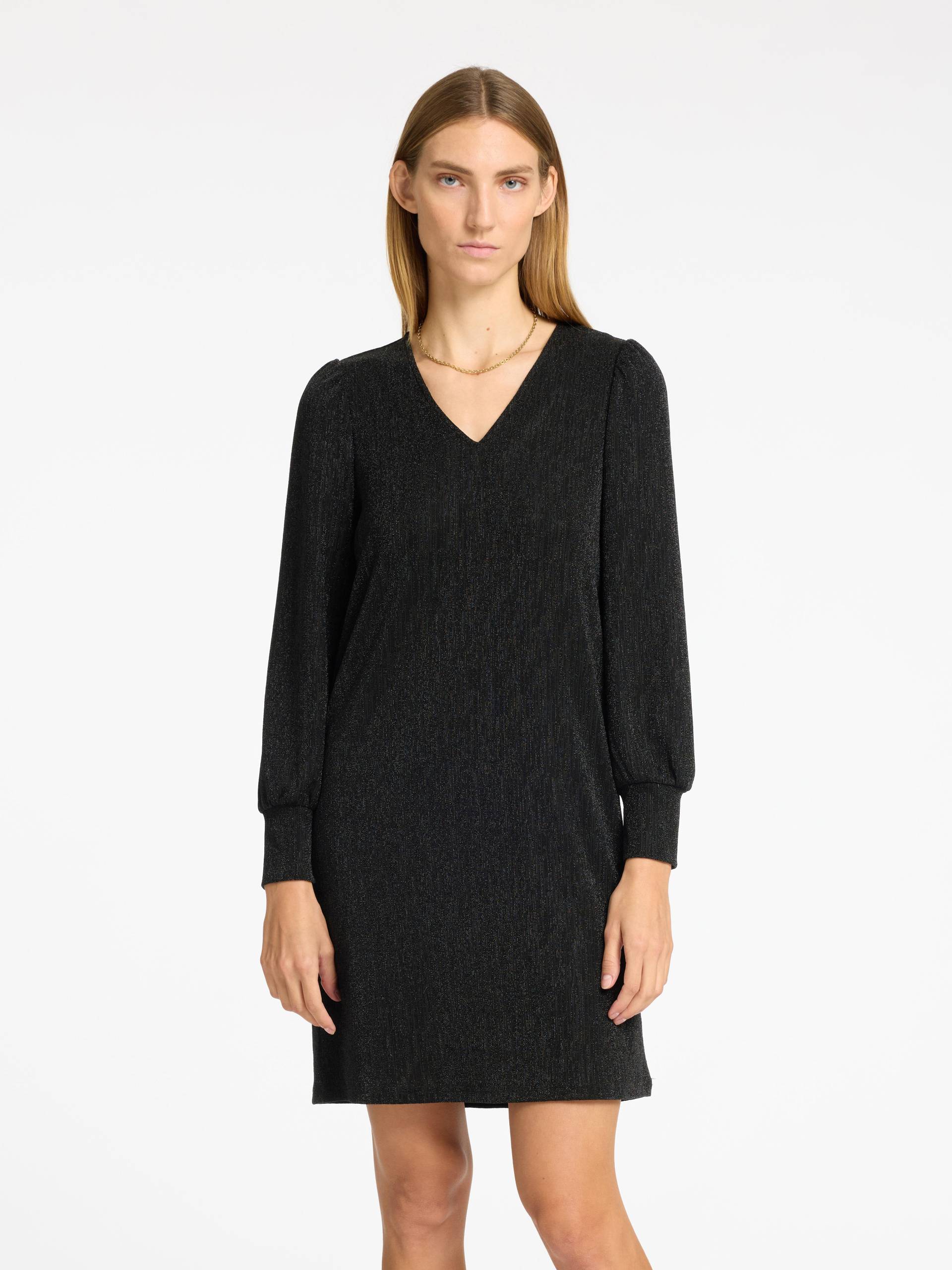 SELECTED WOMEN - SLFANITA AGNETHE LS SHORT DRESS black - Gr. - XS von SELECTED WOMEN