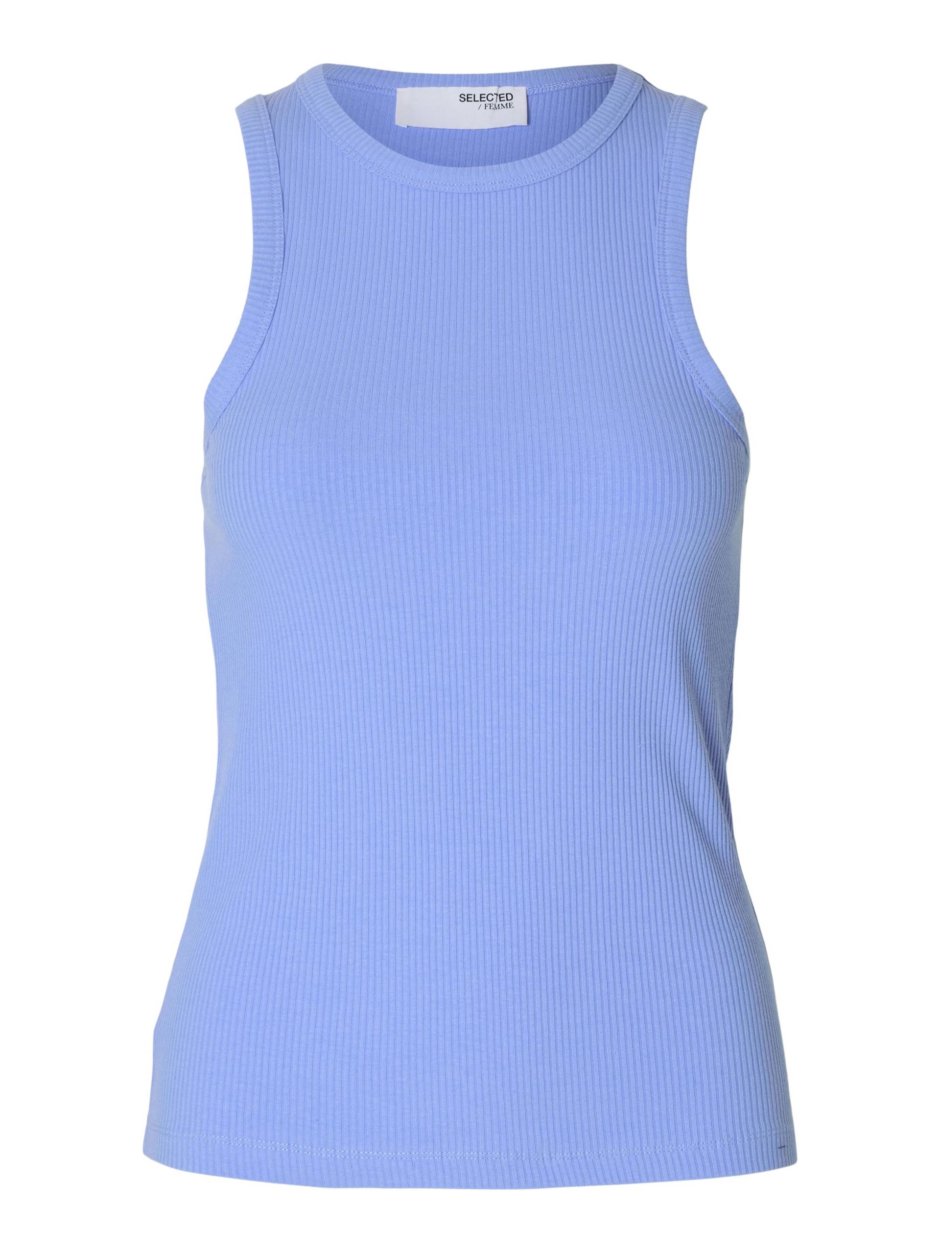 SELECTED WOMEN - SLFANNA O-NECK TANK TOP NOOS cornflower blue - Gr. - S von SELECTED WOMEN